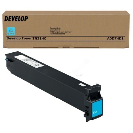 Toner cyan Develop pour ineo +353/+355 (TN314C), Toner Express : achat en ligne de Toner cyan Develop pour ineo +353/+355 