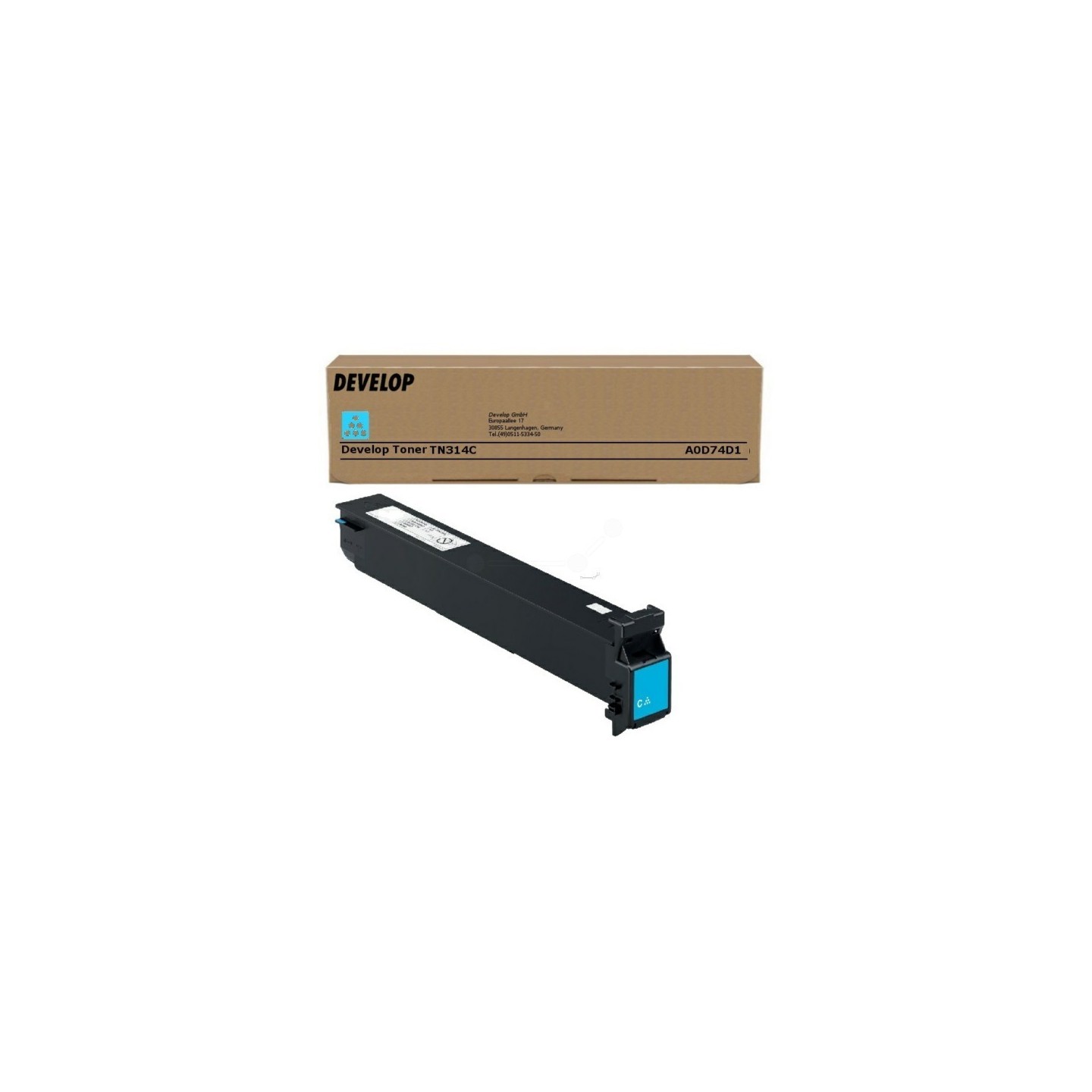 Toner cyan Develop pour ineo +353/+355 (TN314C), Toner Express : achat en ligne de Toner cyan Develop pour ineo +353/+355 