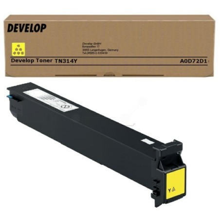 Toner jaune Develop pour ineo +353/+355 (TN314Y), Toner Express : achat en ligne de Toner jaune Develop pour ineo +353/+355 