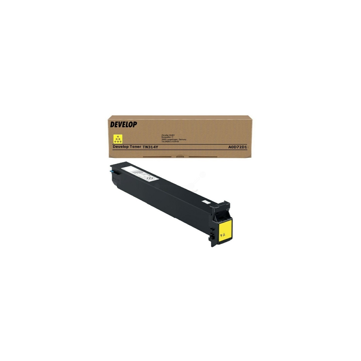 Toner jaune Develop pour ineo +353/+355 (TN314Y), Toner Express : achat en ligne de Toner jaune Develop pour ineo +353/+355 