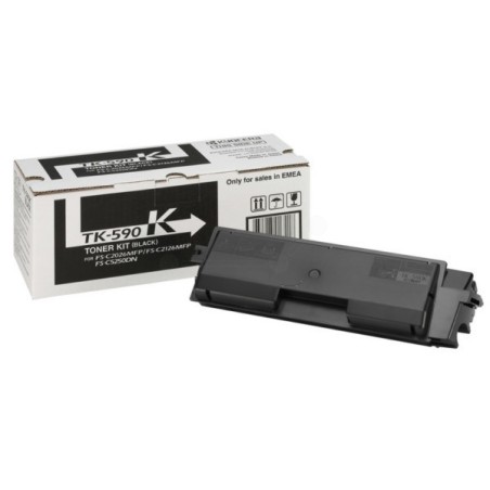 Toner noir Kyocéra pour FS-C2016mfp / FS-C2026mfp / FS-C2126mfp ... (TK-590BK), Toner Express : achat en ligne de Toner noir Kyo