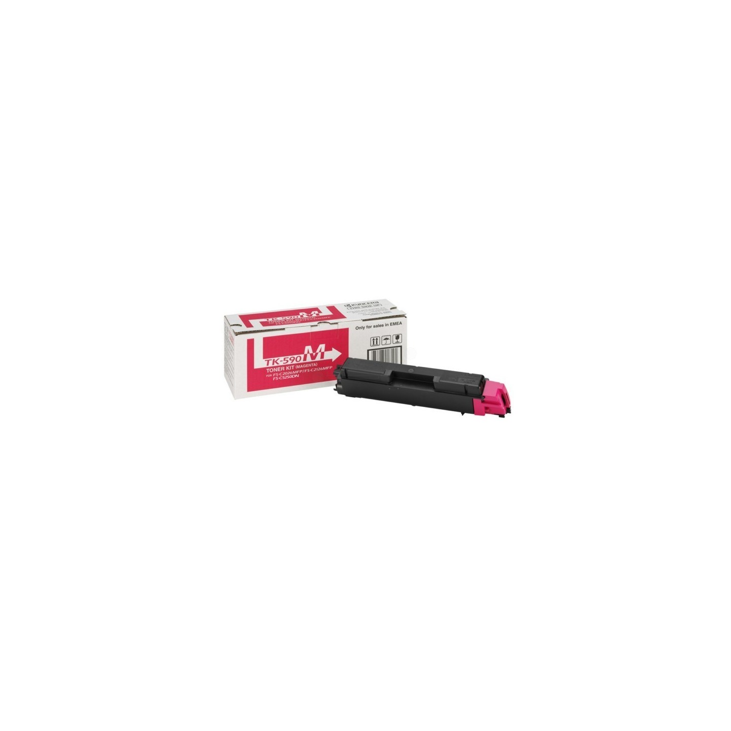 Toner magenta Kyocéra pour FS-C2016mfp / FS-C2026mfp / FS-C2126mfp ... (TK-590M), Toner Express : achat en ligne de Toner magent