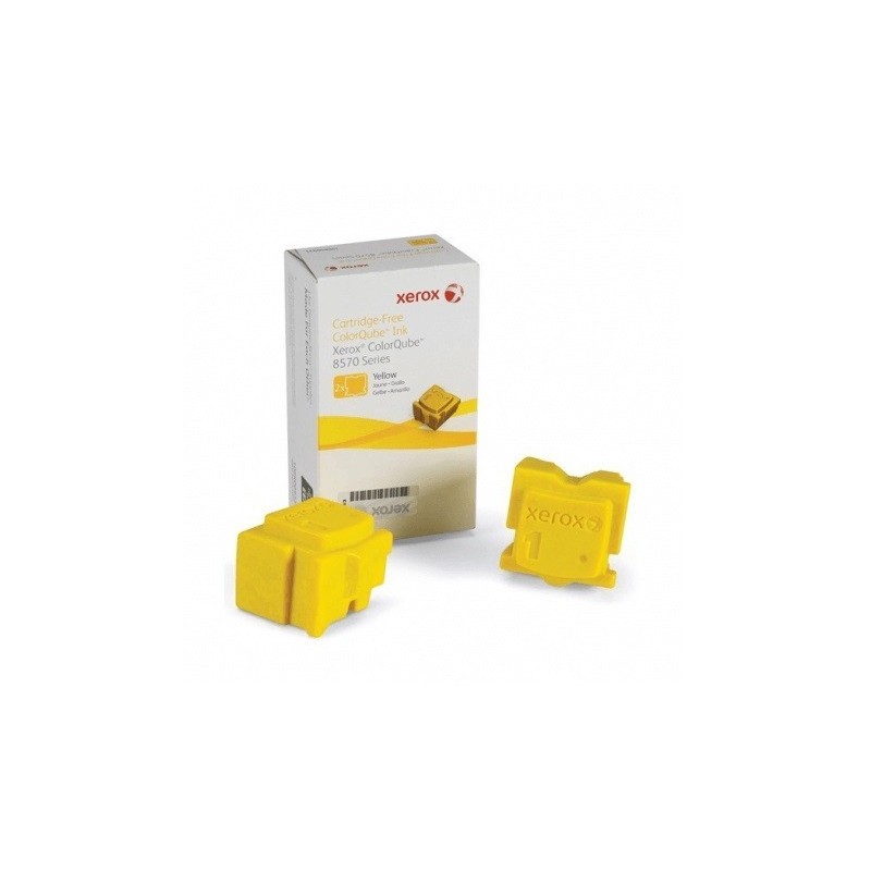 2 * Stick jaune Xerox pour colorqube 8570 / 8580 / 8870, Toner Express : achat en ligne de 2 * Stick jaune Xerox pour colorqube 