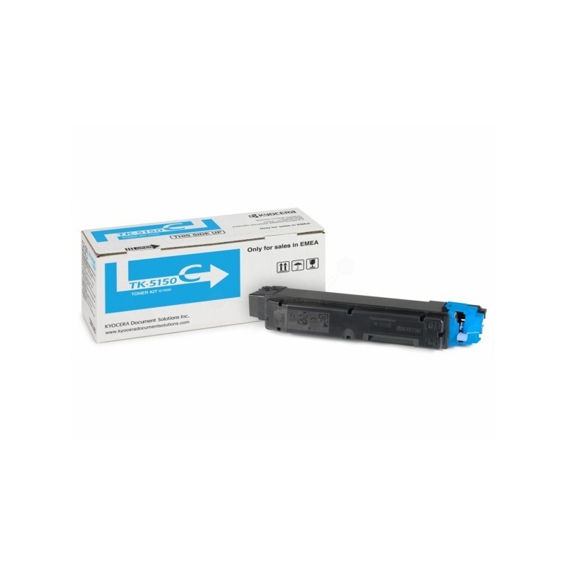 Toner Cyan pour Kyocera Ecosys M6035 / P6035..... (TK-5150C), Toner Express : achat en ligne de Toner Cyan pour Kyocera Ecosys M