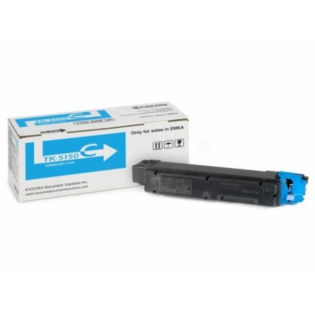 Toner Cyan pour Kyocera Ecosys M6035 / P6035..... (TK-5150C), Toner Express : achat en ligne de Toner Cyan pour Kyocera Ecosys M