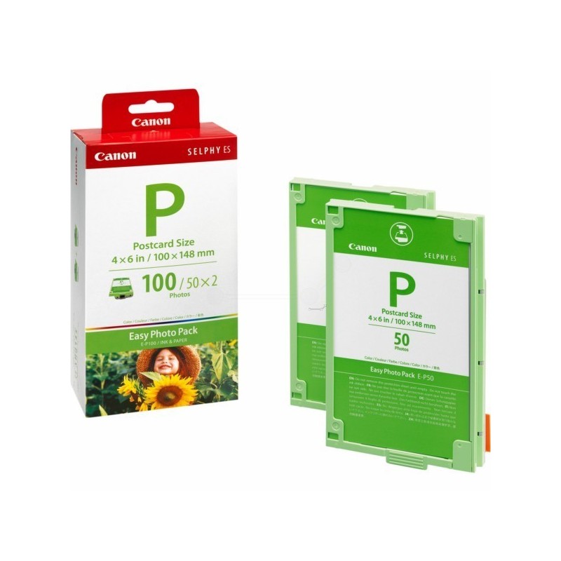 Cartouche d'Imprimante/Kit de Papiers Canon E-P100 Papier Photo - E-P100, Toner Express : achat en ligne de Cartouche d'Impriman