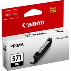 Cartouche Encre Noire Photo (CLI-571BK ) pour Canon Pixma MG 5750 / MG 6850..., Toner Express : achat en ligne de Cartouche Encr