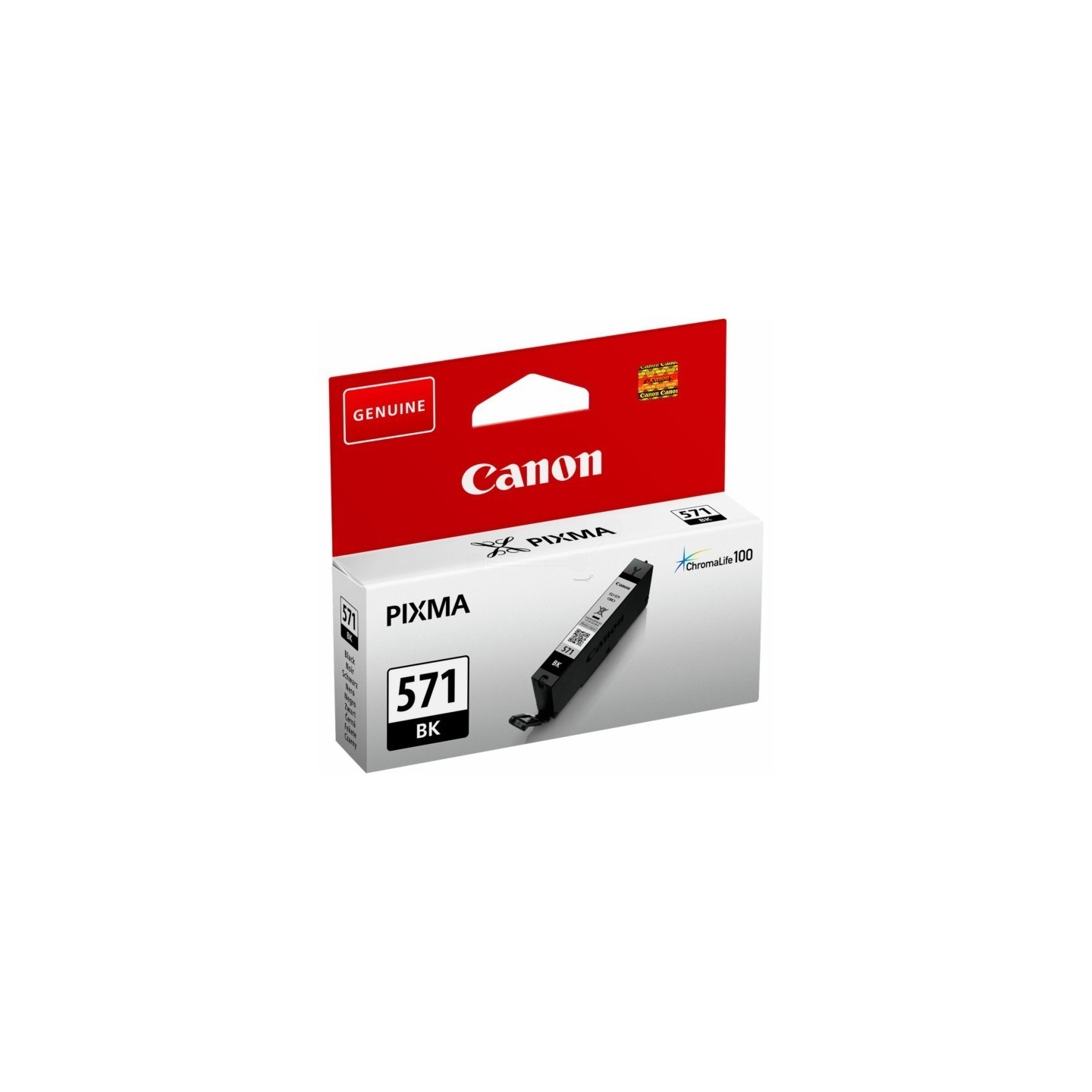 Cartouche Encre Noire Photo (CLI-571BK ) pour Canon Pixma MG 5750 / MG 6850..., Toner Express : achat en ligne de Cartouche Encr