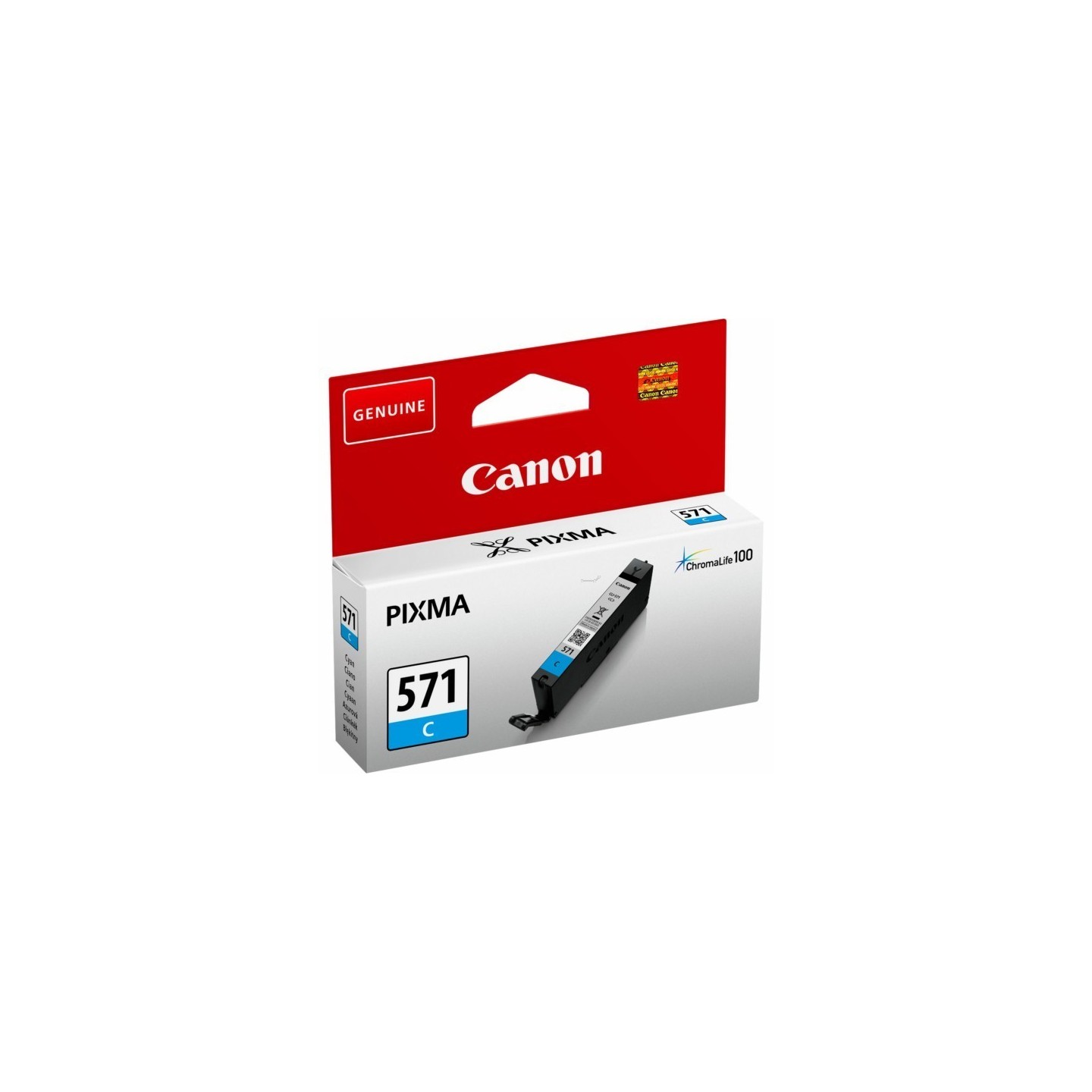 Cartouche Encre Cyan  (CLI-571C ) pour Canon Pixma MG 5750 / MG 6850..., Toner Express : achat en ligne de Cartouche Encre Cyan 