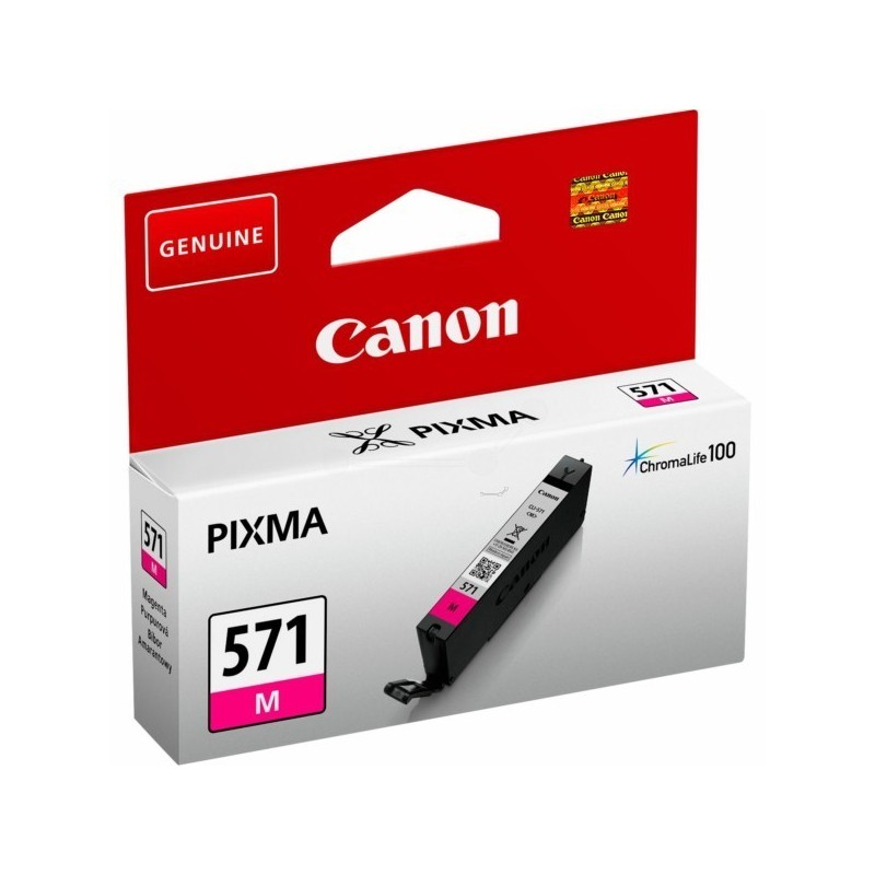 Cartouche Encre Magenta (CLI-571M ) pour Canon Pixma MG 5750 / MG 6850..., Toner Express : achat en ligne de Cartouche Encre Mag