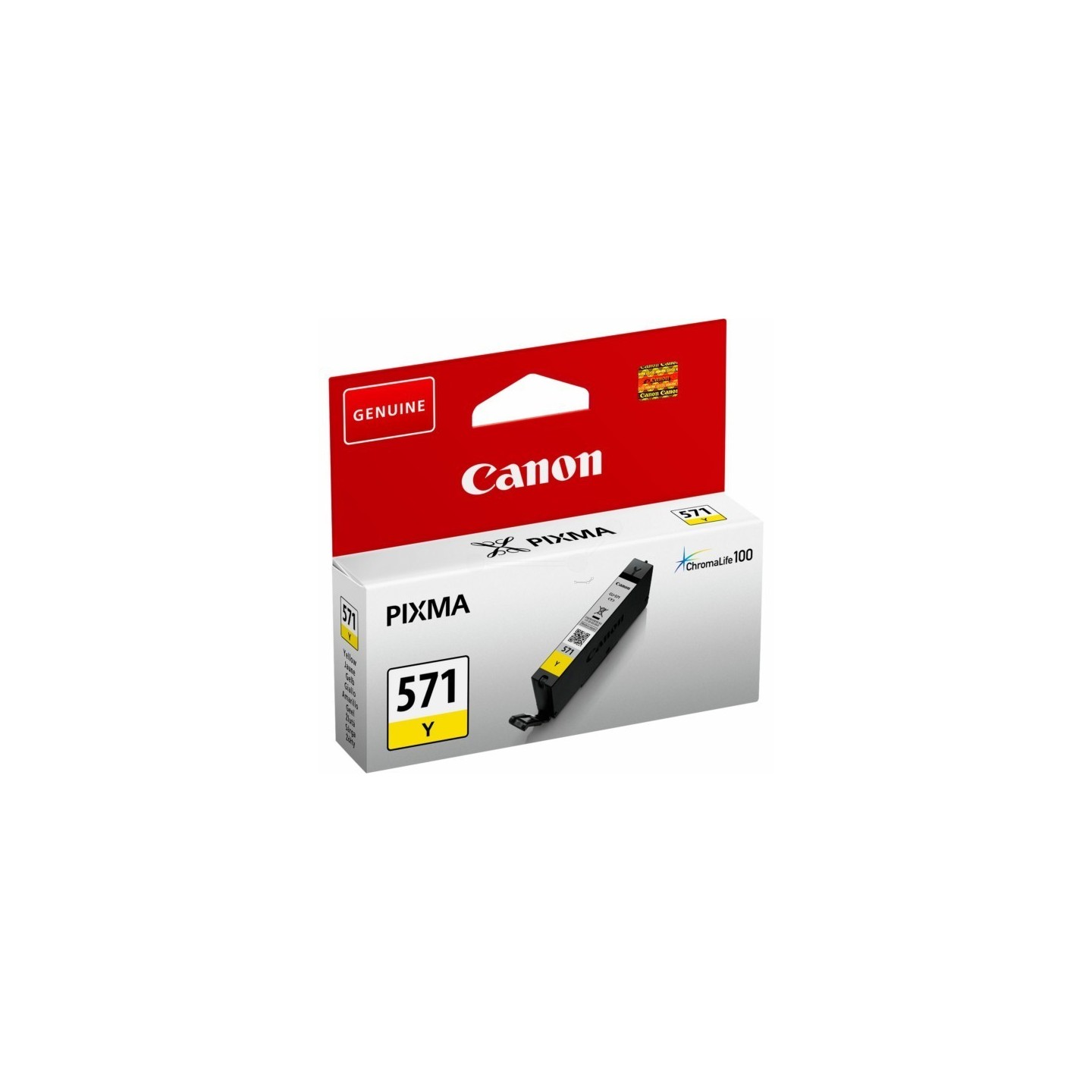 Cartouche Encre Jaune  (CLI-571Y) pour Canon Pixma MG 5750 / MG 6850..., Toner Express : achat en ligne de Cartouche Encre Jaune