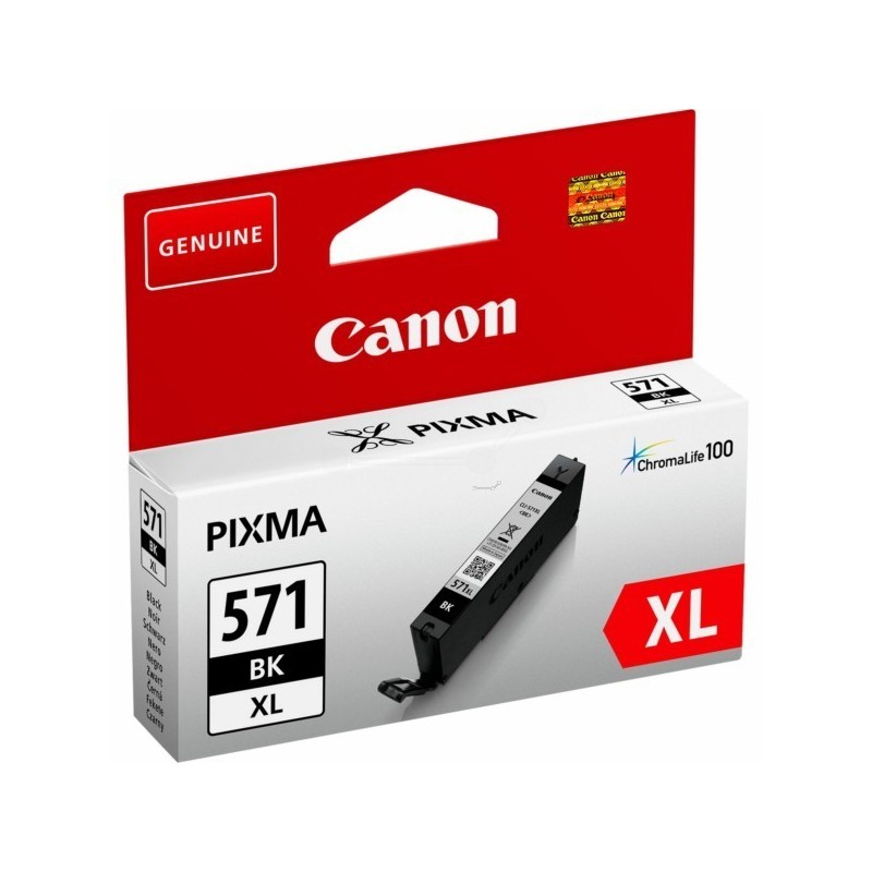 Cartouche Encre Noire Photo Haute capacité (CLI-571BK XL ) pour Canon Pixma MG 5750 / MG 6850..., Toner Express : achat en ligne