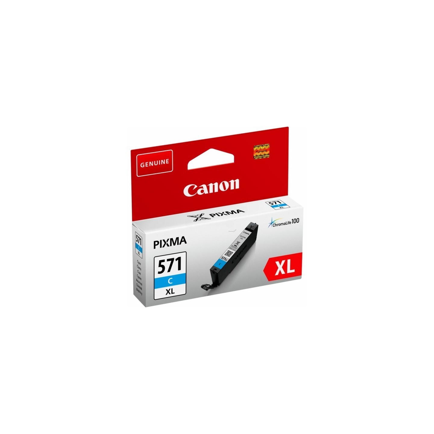 Cartouche Encre Cyan Haute capacité (CLI-571C XL) pour Canon Pixma MG 5750 / MG 6850..., Toner Express : achat en ligne de Carto