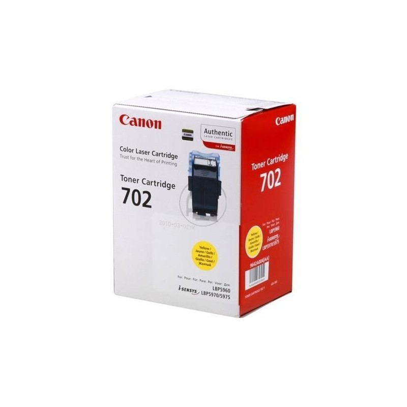 Toner jaune Canon EP-702 pour lbp 5960 / 5970 / 5975, Toner Express : achat en ligne de Toner jaune Canon EP-702 pour lbp 5960 /