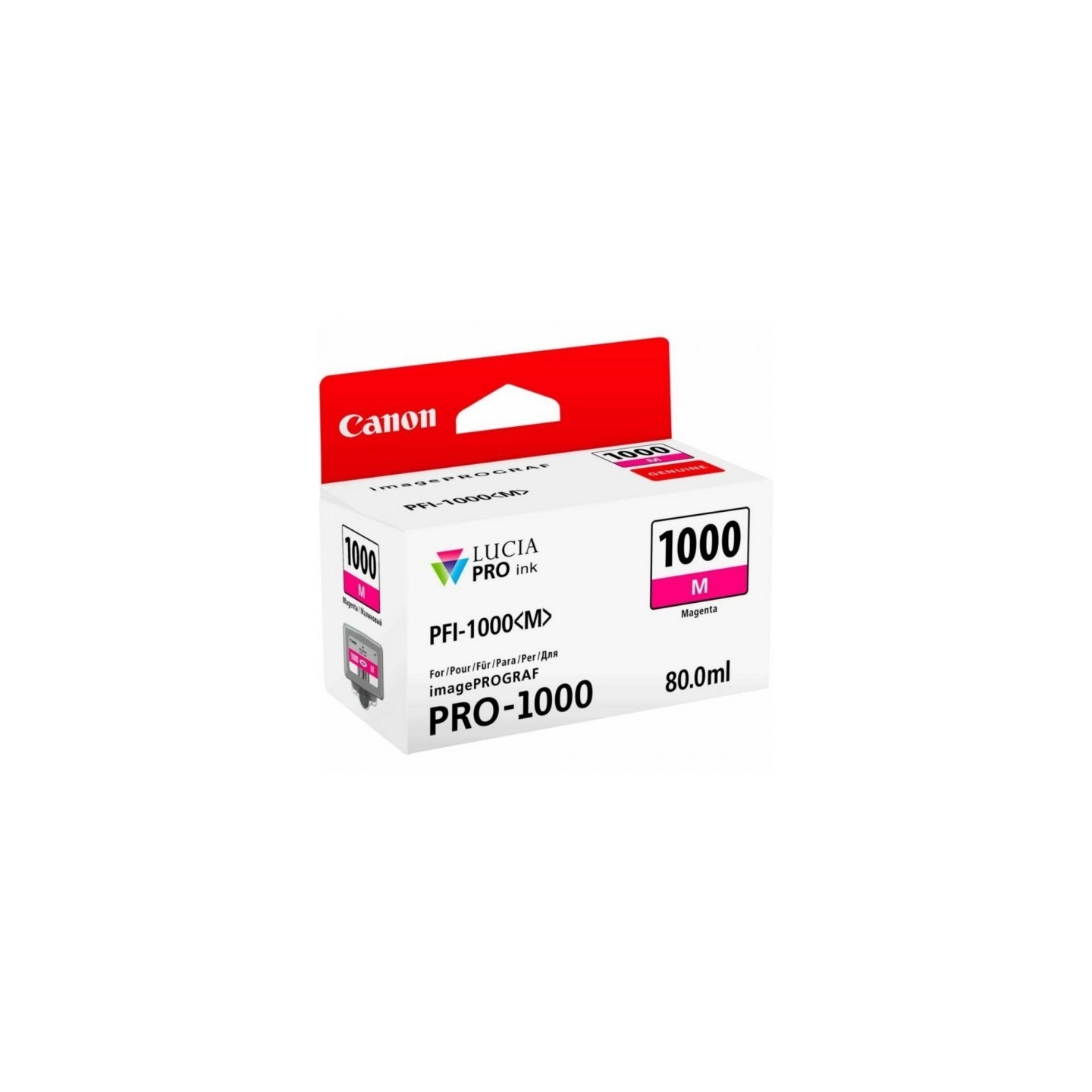 Cartouche Jet d'encre Magenta CANON (80ml) pour Imprimante Jet d'encre - Capacité 3755 pages