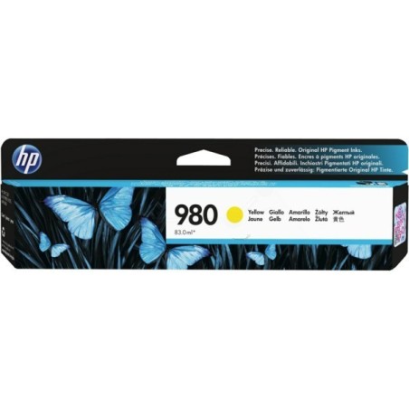 Cartouche d'encre jaune HP pour Officejet X555DN/ X585DN  (n°980), Toner Express : achat en ligne de Cartouche d'encre jaune HP 