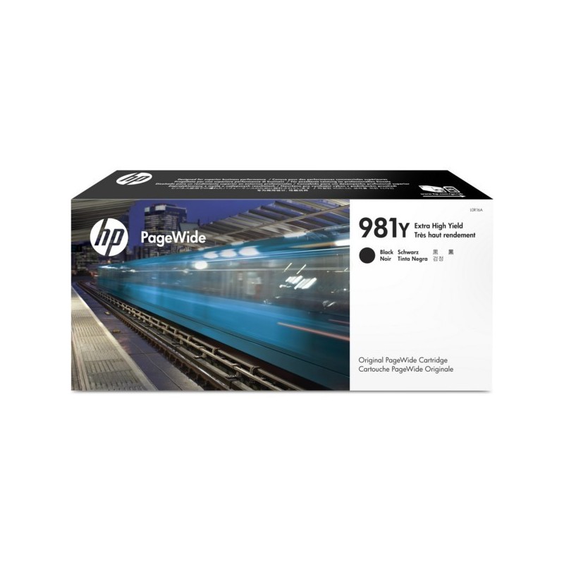 Cartouche jet d'encre Noir Extra Haute Capacité HP pour PageWide Enterprise 586 ... (N°981Y)