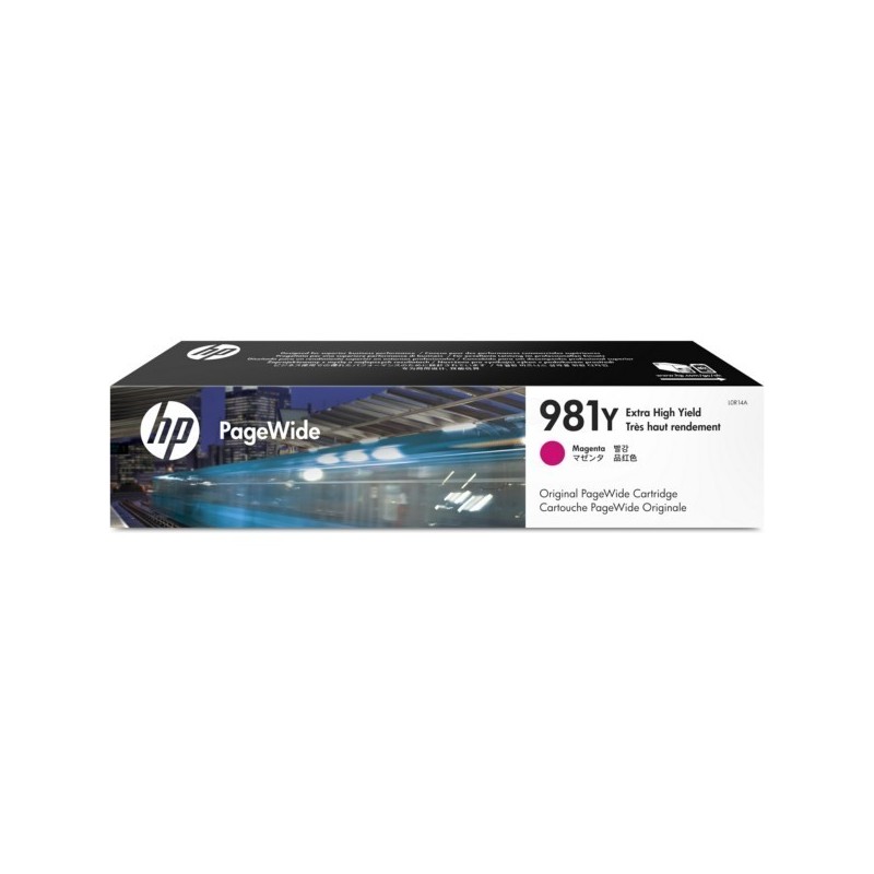 Cartouche jet d'encre Magenta Extra Haute Capacité HP pour PageWide Enterprise 586 ... (N°981Y)
