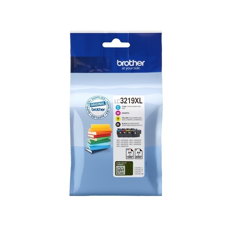 Pack 4 Cartouches Jet d'encre Haute capacité BROTHER pour Imprimante MFC J5330DW ...  - Capacité 3 000 et 1 500 pages