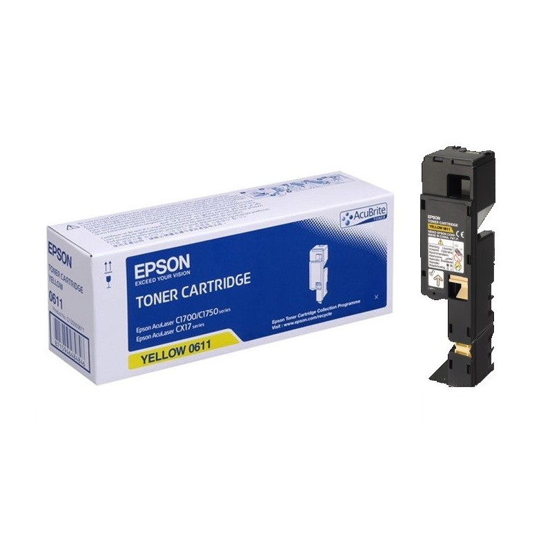 Toner jaune haute capacité Epson pour Aculaser CX17 / C1700 / C1750, Toner Express : achat en ligne de Toner jaune haute capacit