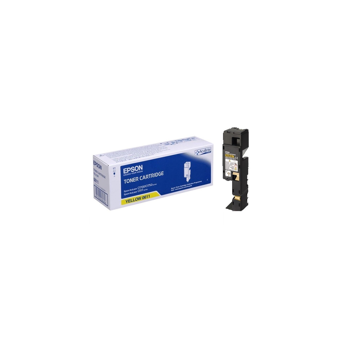 Toner jaune haute capacité Epson pour Aculaser CX17 / C1700 / C1750, Toner Express : achat en ligne de Toner jaune haute capacit