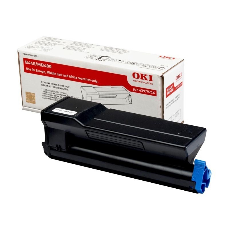 Toner noir haute capacité Oki pour B440 / MB480