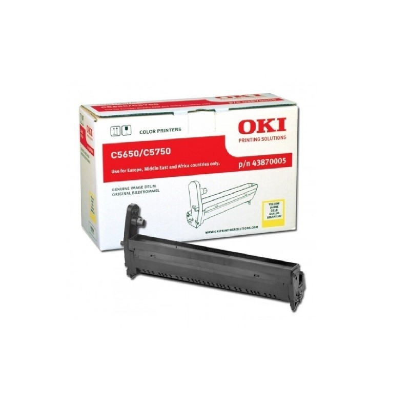 Tambour jaune pour Oki C5650 / C5750, Toner Express : achat en ligne de Tambour jaune pour Oki C5650 / C5750 pour imprimante