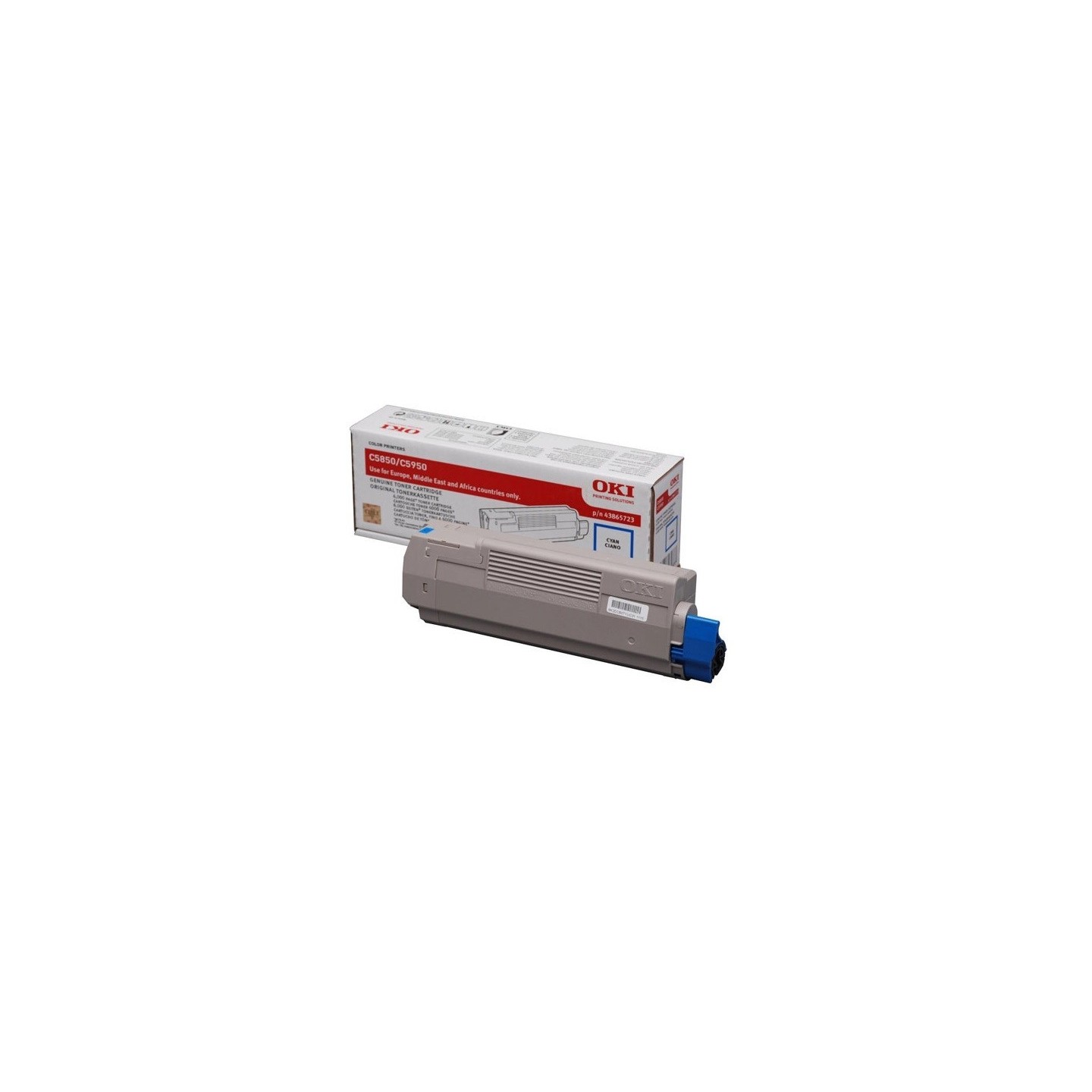 Toner cyan Oki pour C5850 / C5950, Toner Express : achat en ligne de Toner cyan Oki pour C5850 / C5950 pour imprimante