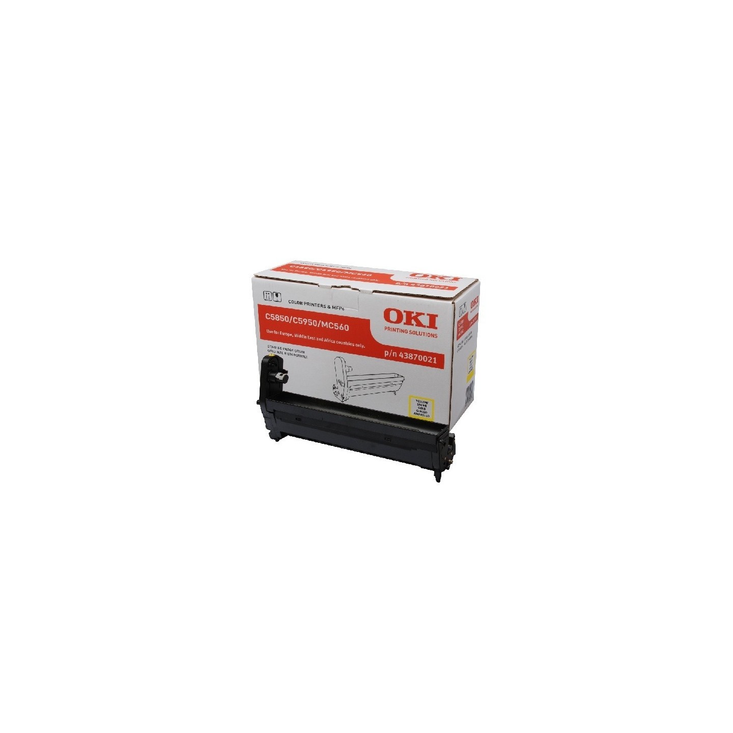 Tambour jaune Oki pour C5850 / C5950, Toner Express : achat en ligne de Tambour jaune Oki pour C5850 / C5950 pour imprimante