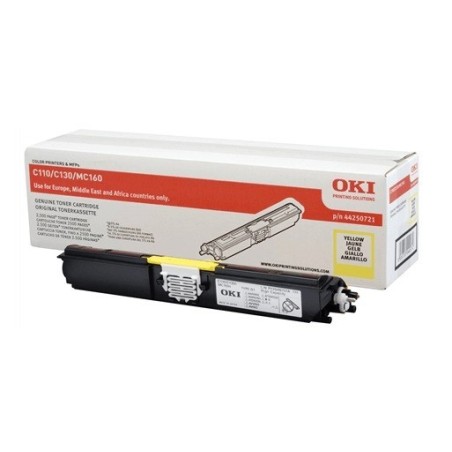 Toner jaune Oki Haute capacité pour C110 / C130 / MC160n, Toner Express : achat en ligne de Toner jaune Oki Haute capacité pour 