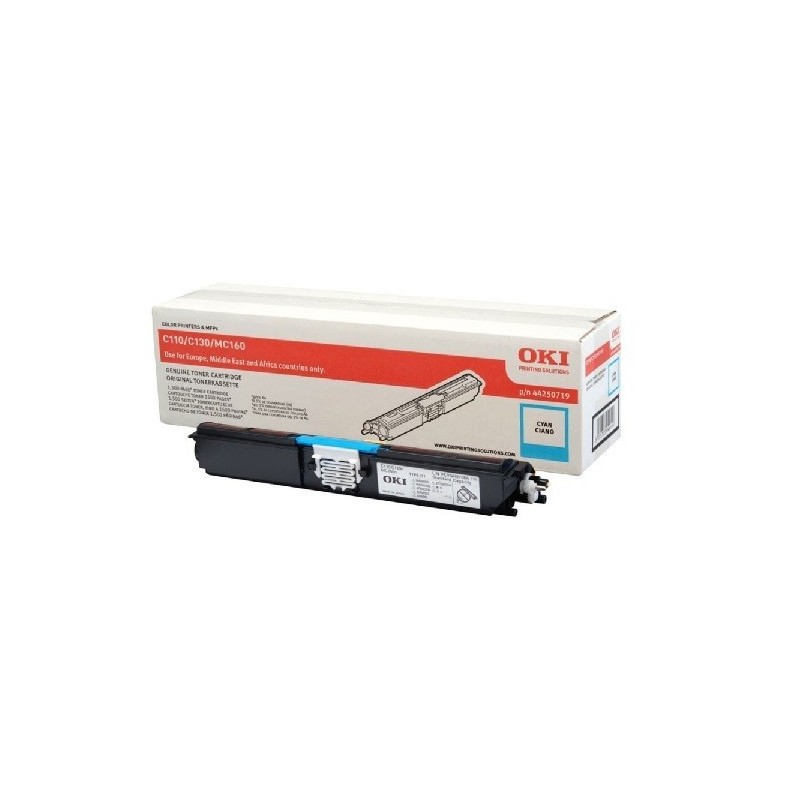 Toner cyan Oki Haute capacité pour C110 / C130 / MC160n, Toner Express : achat en ligne de Toner cyan Oki Haute capacité pour C1