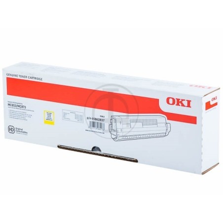 Toner Jaune Oki pour MC853 / MC873, Toner Express : achat en ligne de Toner Jaune Oki pour MC853 / MC873 pour imprimante