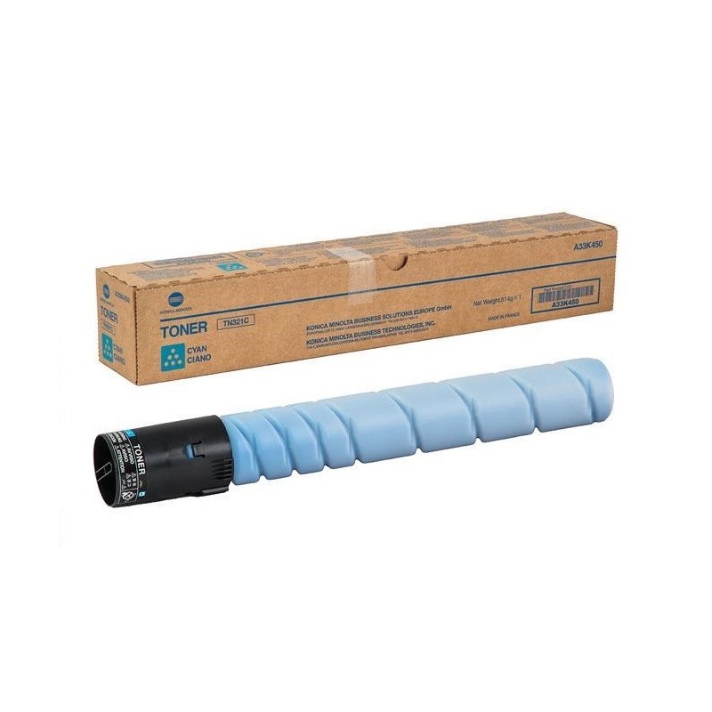 Toner cyan Konica Minolta pour Bizhub C224 (TN321C), Toner Express : achat en ligne de Toner cyan Konica Minolta pour Bizhub C22