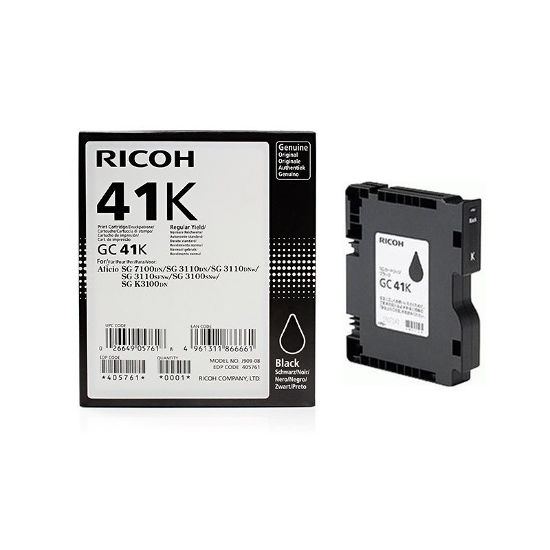 Cartouche d'encre noir haute capacité Ricoh pour Aficio SG3110dnw ... (GC-41K), Toner Express : achat en ligne de Cartouche d'en