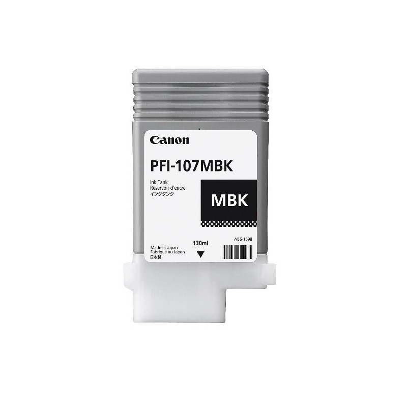 Encre noir mat Canon pour IPF670 / IPF680 / IPF770..... (PFI-107MBK), Toner Express : achat en ligne de Encre noir mat Canon 