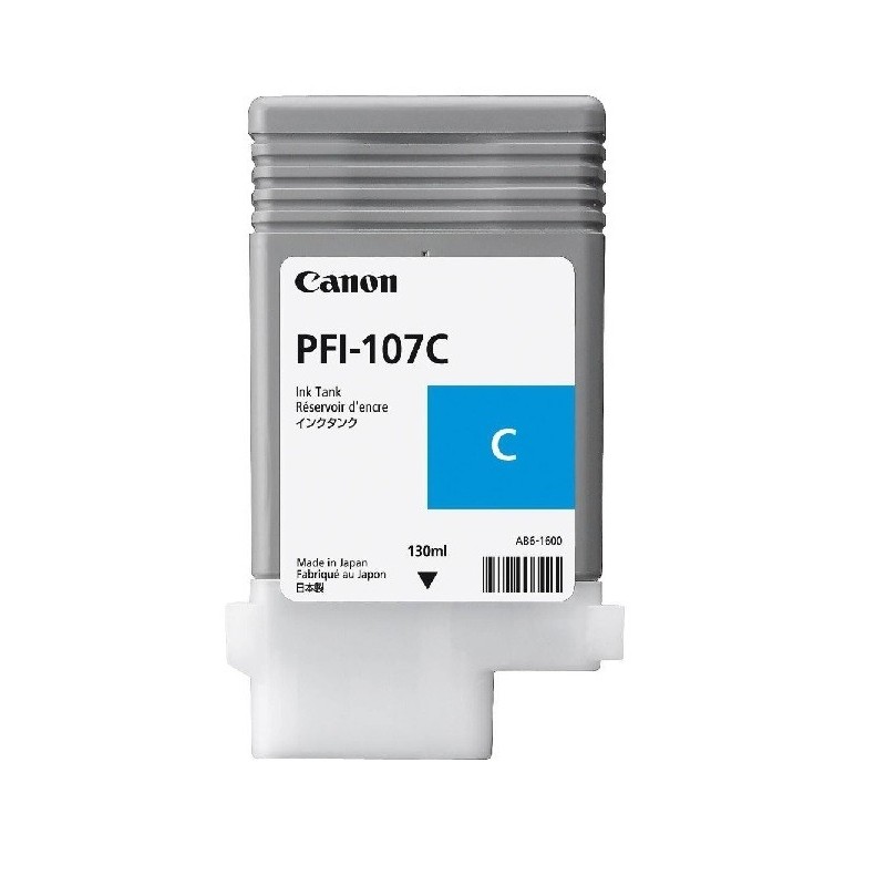 Encre Cyan pour IPF670 / IPF680 / IPF770..... (PFI-107C), Toner Express : achat en ligne de Encre Cyan pour IPF670 / IPF680...