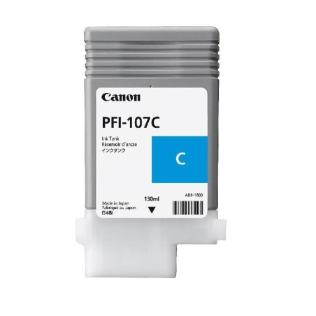 Encre Cyan pour IPF670 / IPF680 / IPF770..... (PFI-107C), Toner Express : achat en ligne de Encre Cyan pour IPF670 / IPF680...