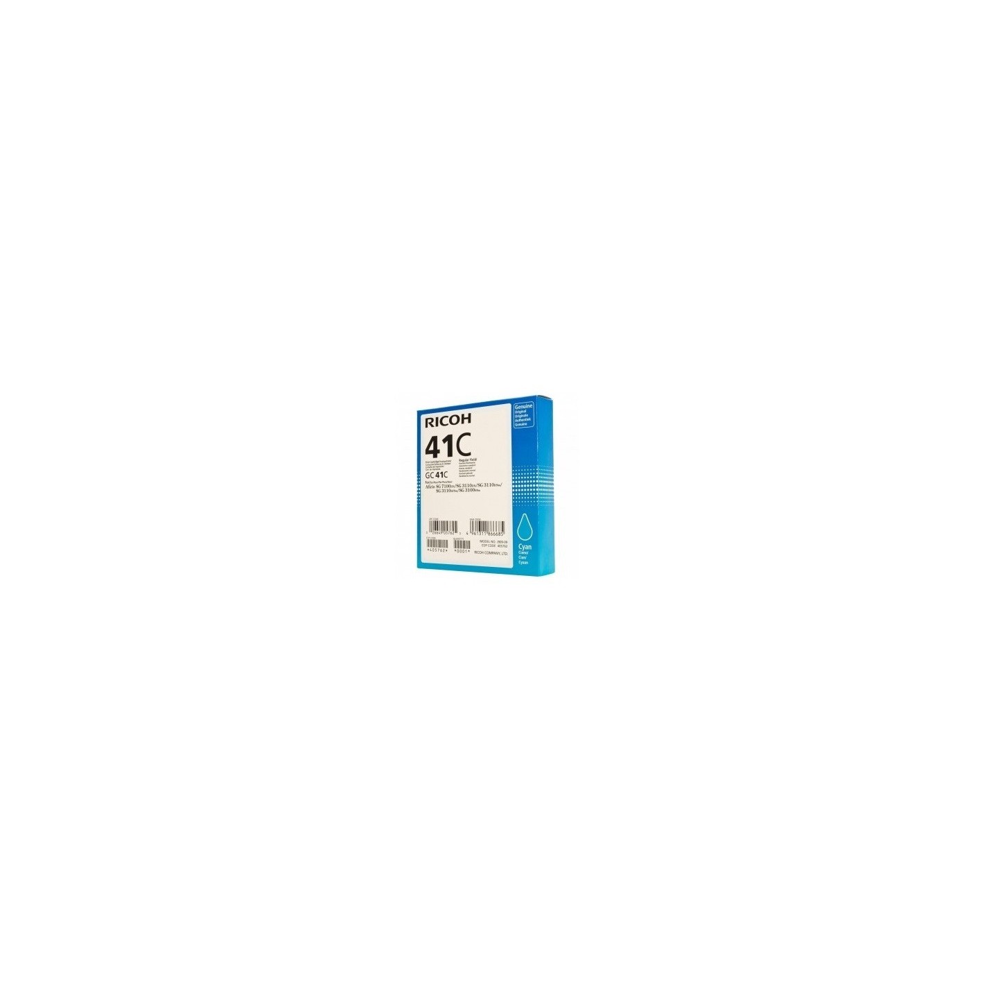 Cartouche d'encre cyan haute capacité Ricoh pour Aficio SG3110dnw ... (GC-41C), Toner Express : achat en ligne de Cartouche d'en