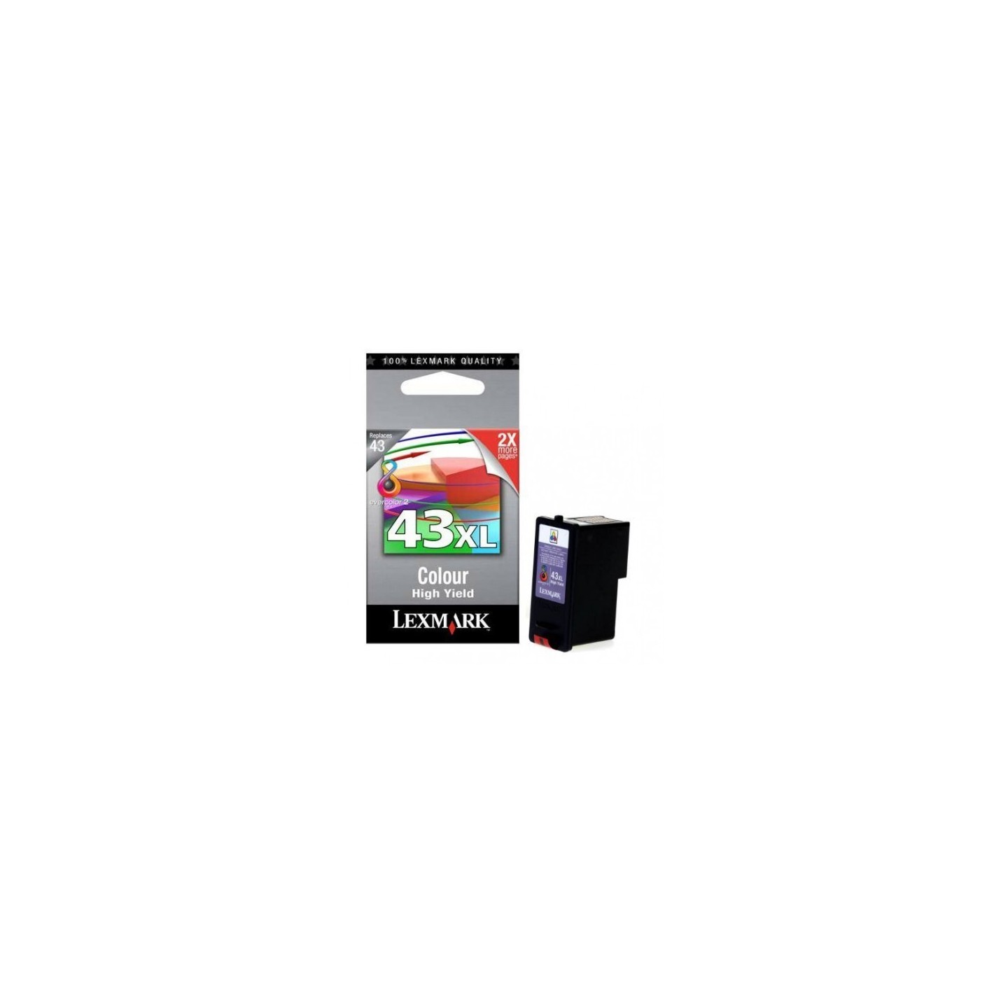 Cartouche d'encre couleur Lexmark pour imprimante P350 / X9350 (N°43XL), Toner Express : achat en ligne de Cartouche d'encre cou