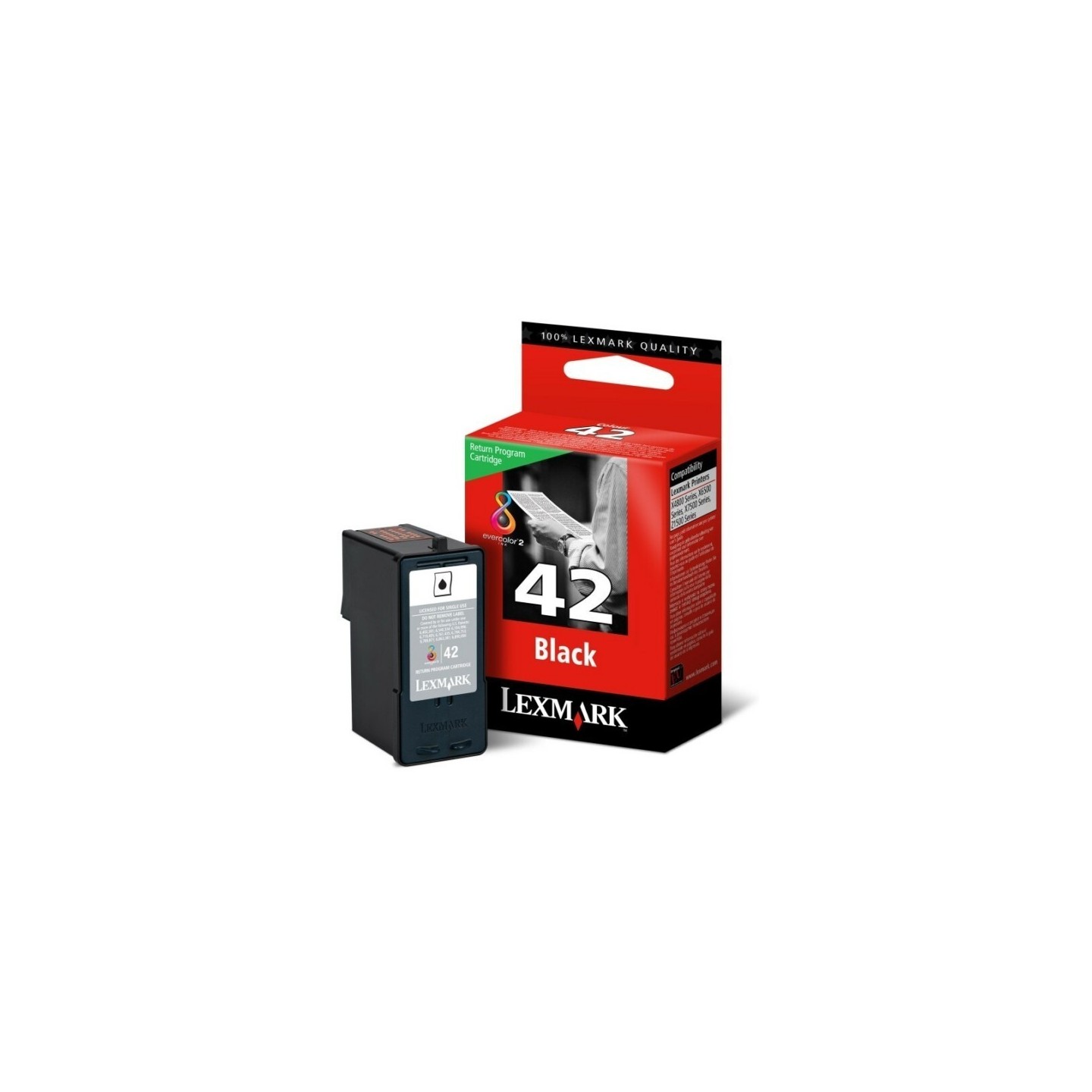 Cartouche noir N°42 Lexmark pour Z1520 / X4850 ..., Toner Express : achat en ligne de Cartouche noir N°42 Lexmark pour Z1520 / X