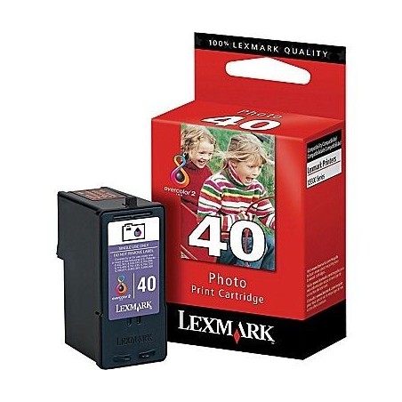 Cartouche photo noir Lexmark pour X6570 / X9350 (N°40), Toner Express : achat en ligne de Cartouche photo noir Lexmark pour X657