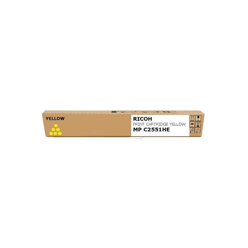 Toner jaune Ricoh Aficio MPC2051 / MPC2551, Toner Express : achat en ligne de Toner jaune Ricoh Aficio MPC2051 / MPC2551 pour im