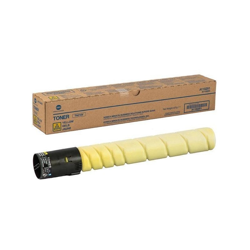 Toner jaune Konica Minolta pour Bizhub C220 / C280 (TN-216Y), Toner Express : achat en ligne de Toner jaune Konica Minolta pour 