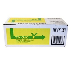 Toner jaune Kyocera Mita pour FSC5300DN/ ECOSYS P6030CDN  (TK-560Y), Toner Express : achat en ligne de Toner jaune Kyocera Mita 