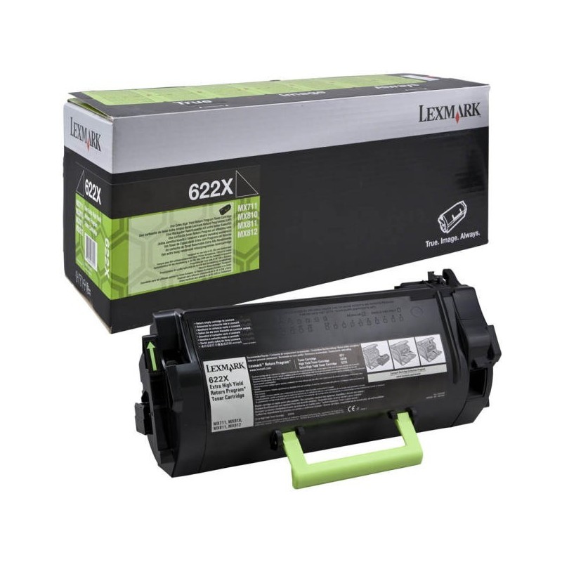 Toner Noir extra longue durée LEXMARK pour ... MX711 / MX810..... (622X)