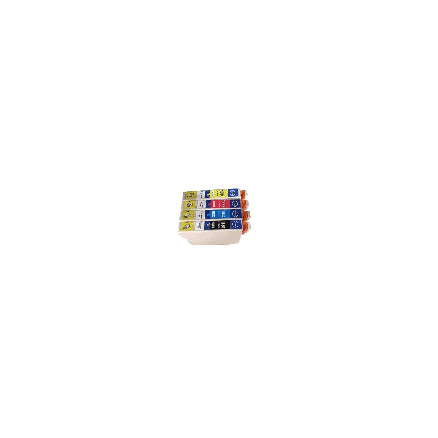 Pack de 4 cartouches XL génériques pour Epson WorkForce WF-2010w / WF-2520nf ... (N°16XL - Plume)