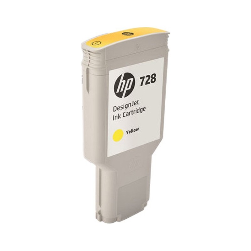 Cartouche d'encre Jaune Très Haute Capacité HP Designjet T730 / T830 (N°728)