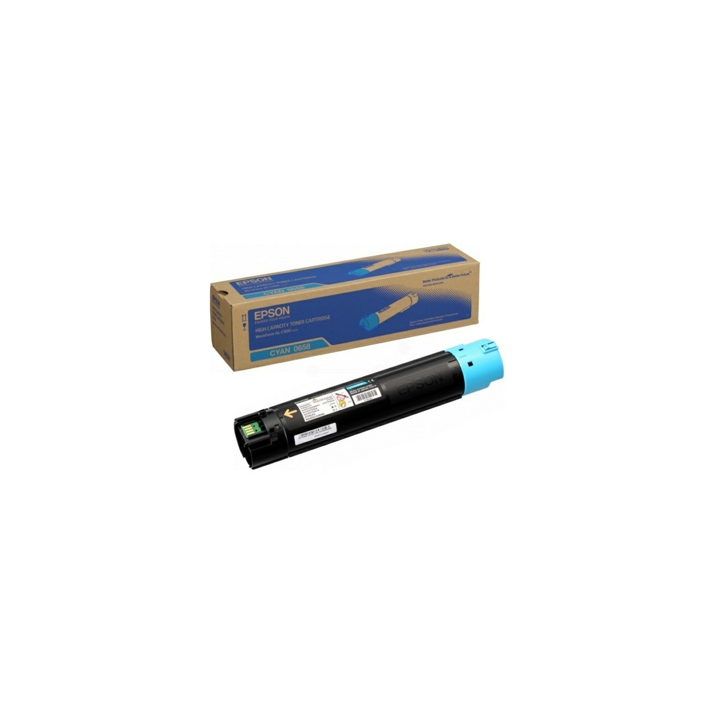 C13S050658  au meilleur prix : Toner cyan haute capacité Epson pour WorkForce AL-C500dn
