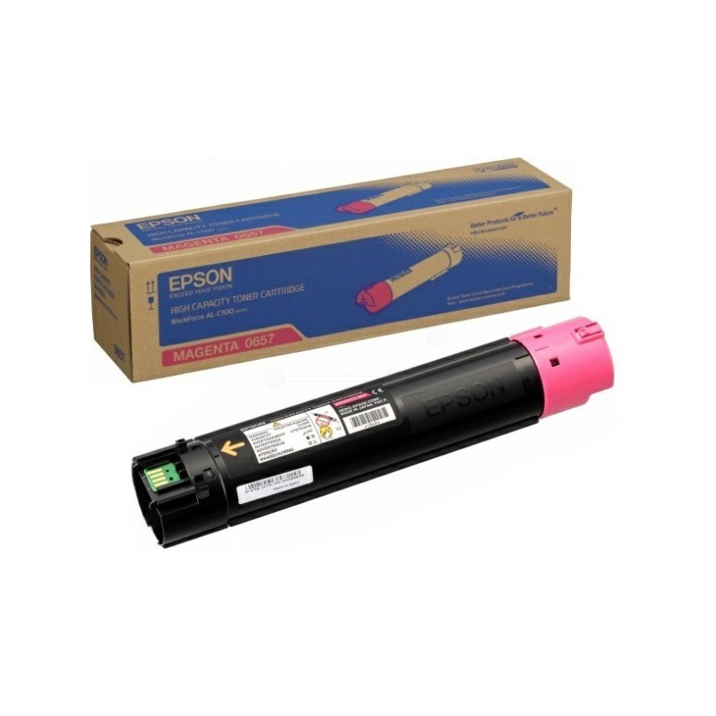 C13S050657 au meilleur prix : Toner magenta haute capacité Epson pour WorkForce AL-C500dn