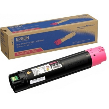 C13S050657 au meilleur prix : Toner magenta haute capacité Epson pour WorkForce AL-C500dn